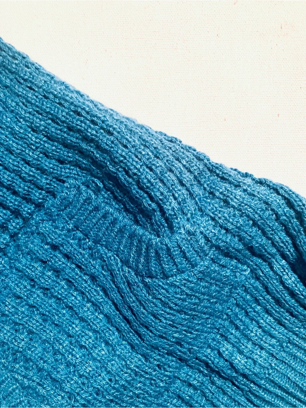Bright Blue Knit Pet Sweater